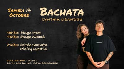 Stages + Soirée 100% Bachata samedi 17 octobre