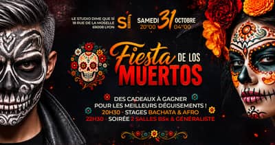 FIESTA de los Muertos / Halloween à DMQS Soirée 2 salles BSk+ Généraliste