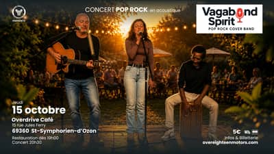 Vagabond Spirit (cover pop rock) | Overdrive Café 69360 St-Symphorien-d'Ozon