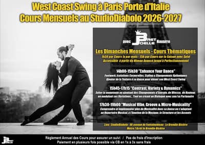 Cours WCS Thématiques Mensuels - Bret & Joëlle Navarre - Paris Porte d'Italie