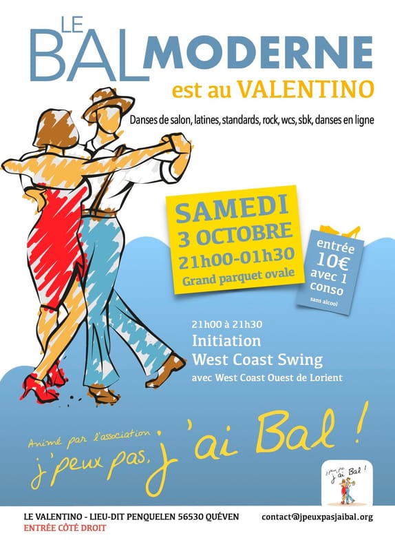 Bal Moderne au Valentino, animation West Coast Swing