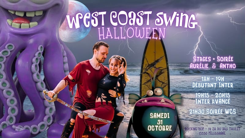 Stages et Soirée West Coast Swing samedi 31 octobre - édition Halloween