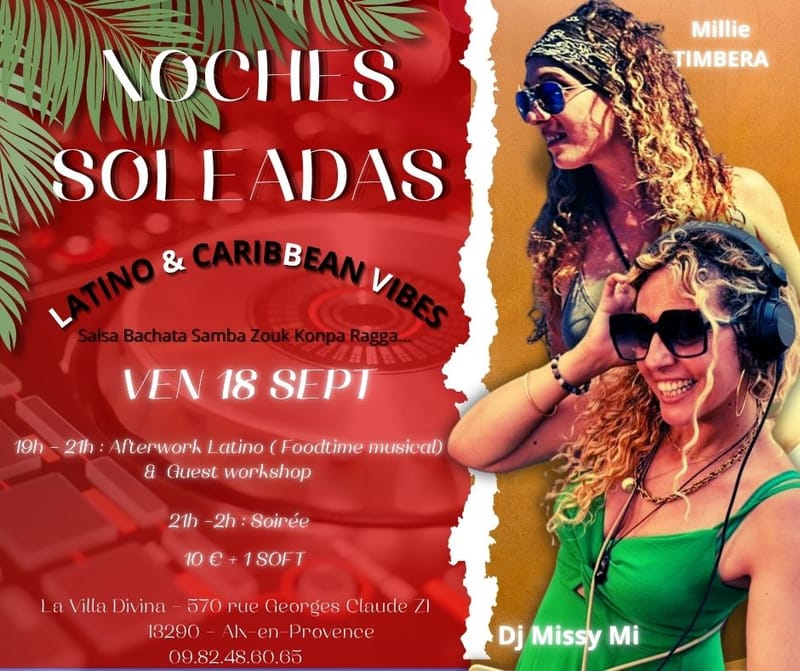 NOCHES SOLEADAS : V.18.09 - Millie Timbera & Dj Missy Mi - LVD