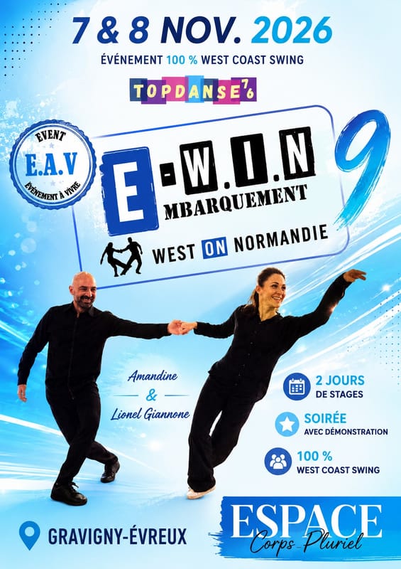 EWIN 9 100 % West coast swing avec Amandine et Lionel Giannone