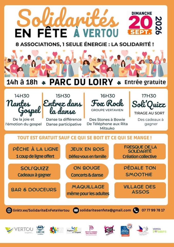 Solidarités en Fête à Vertou • 20/09 • 14:00 à 18:00