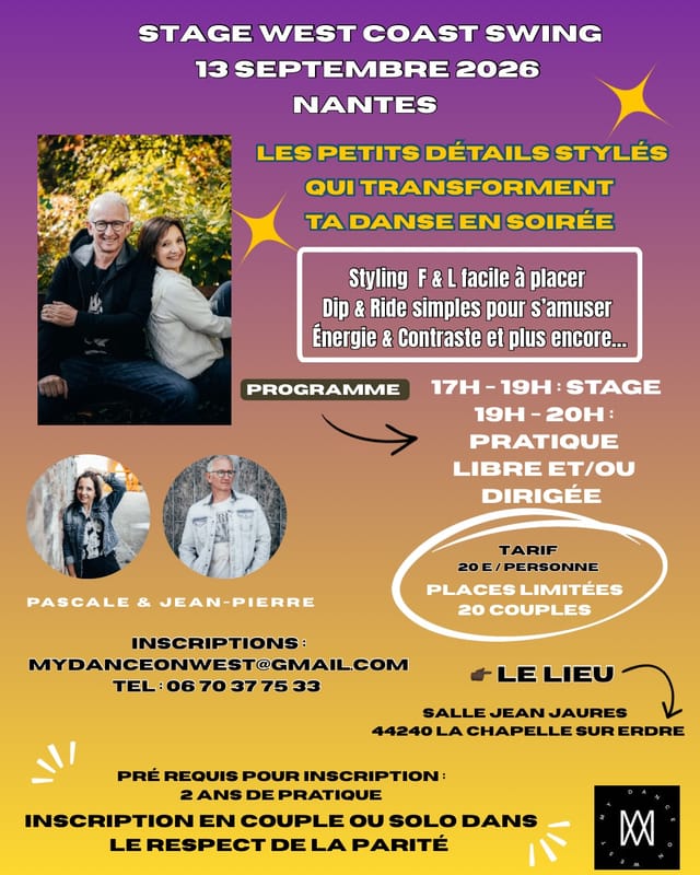 Stage West Coast Swing Nantes