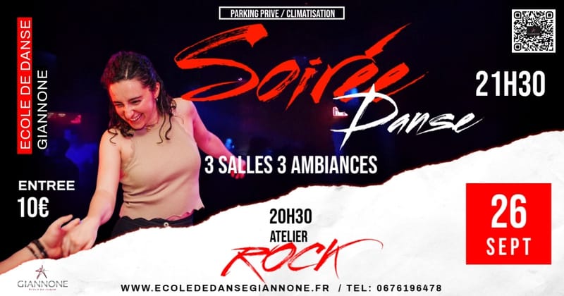 SOIREE 3 SALLES 3 AMBIANCES Giannone école de danse
