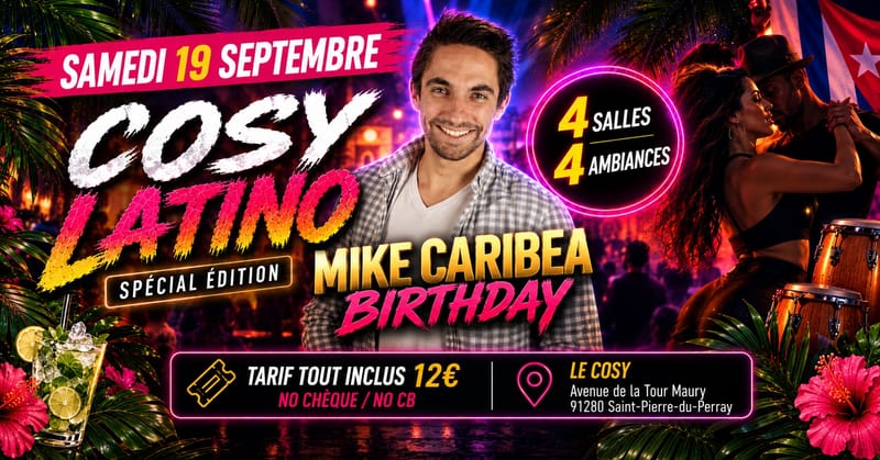 Cosy Latino Party - 19 Septembre 2026