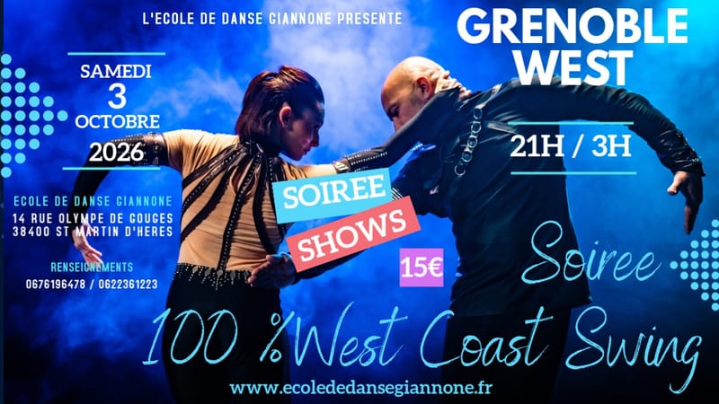 SOIREE WEST COAST SWING Grenoble west