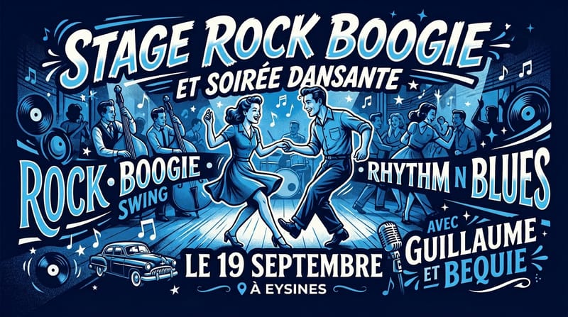 Stage et soirée rock boogie swing et latino à Eysines