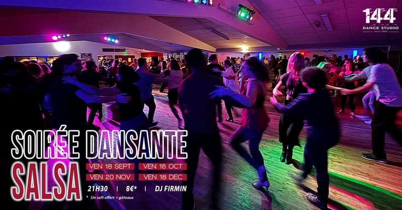 SOIRÉE DANSANTE SALSA au 144 Dance Studio