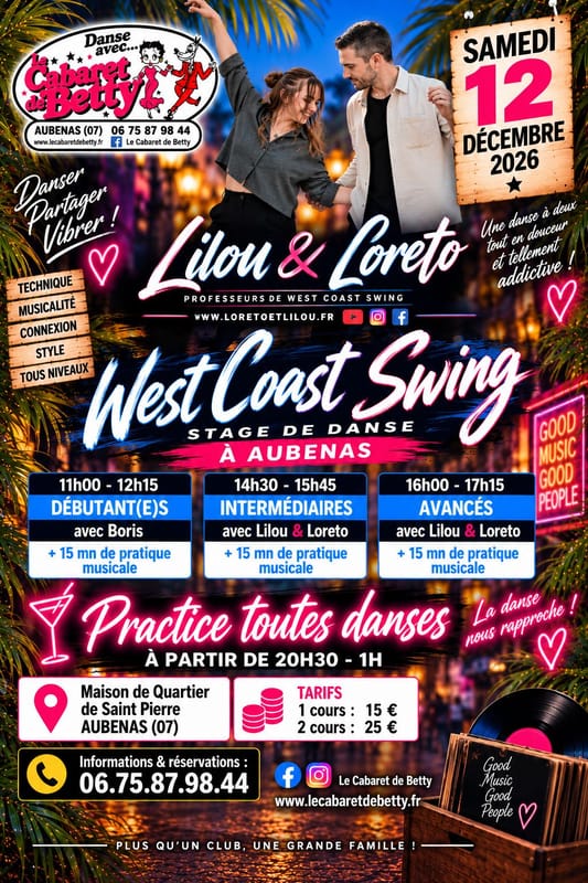 Stage de West Coast Swing