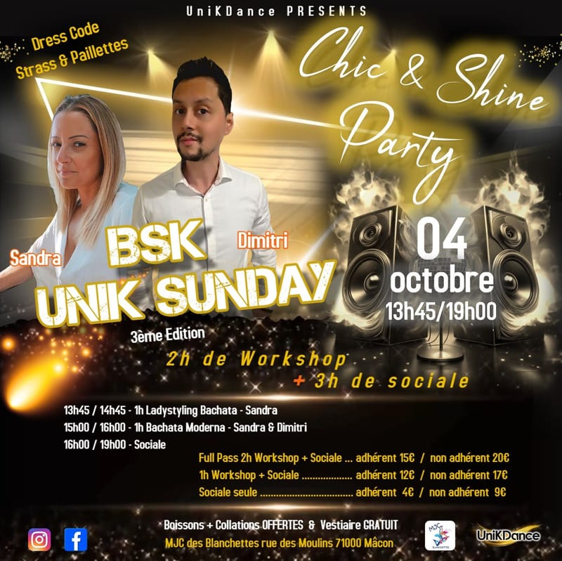 ✨BSK UniK Sunday - Chic & Shine Party - 3ème Édition✨