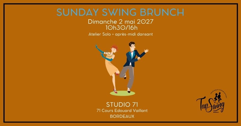 Atelier SOLO + Sunday Swing Brunch - Danse Swing - Bordeaux - Wave Surf Café