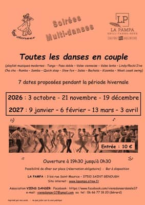 Soirées multi-danses à LA PAMPA