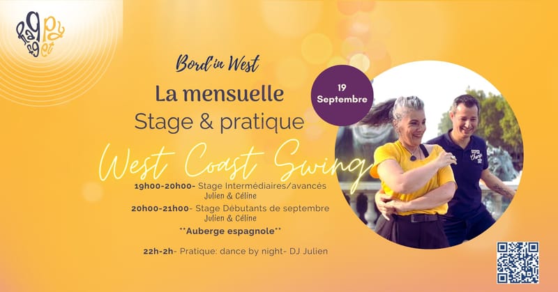 La mensuelle chez Happy Feet 100% WCS- Septembre- avec Bord'in West