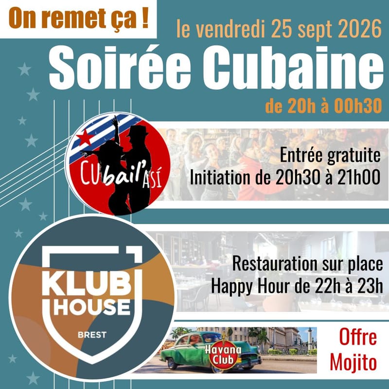 Soirée cubaine au Klub House