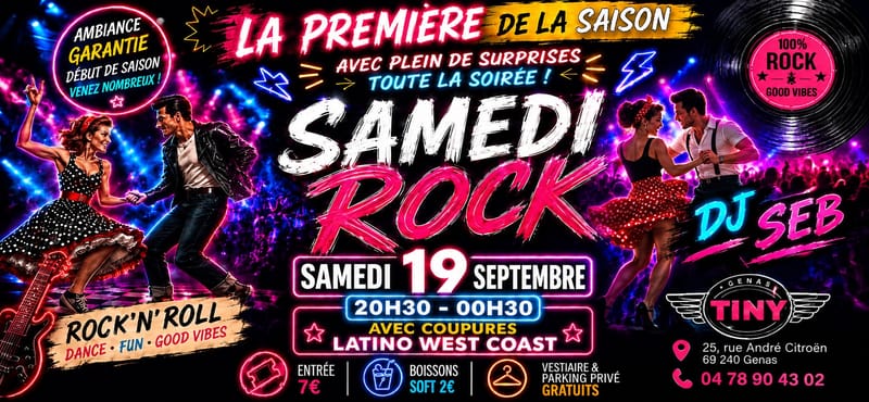 NOUVEAU : UNE SEULE SALLE : soirée ROCK avec des coupures SBK-WCS