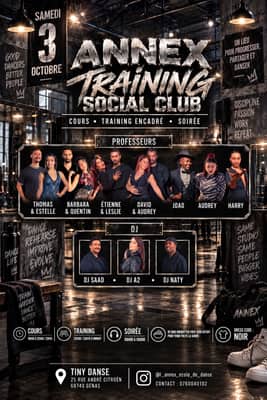 🔷TRAINING SOCIAL CLUB🔷OUVERT AU PUBLIC🔷