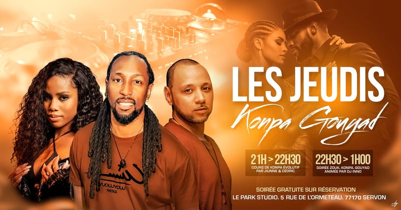 Les Jeudis Konpa/Gouyad - INNAUGURATION GRATUITE - Park Studio