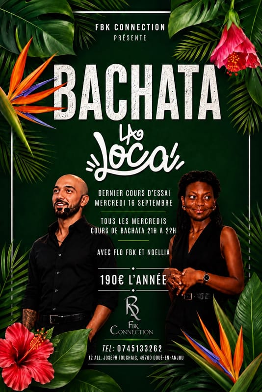 Bachata à la Loca les mercredis avec Flo FBK & Noellia