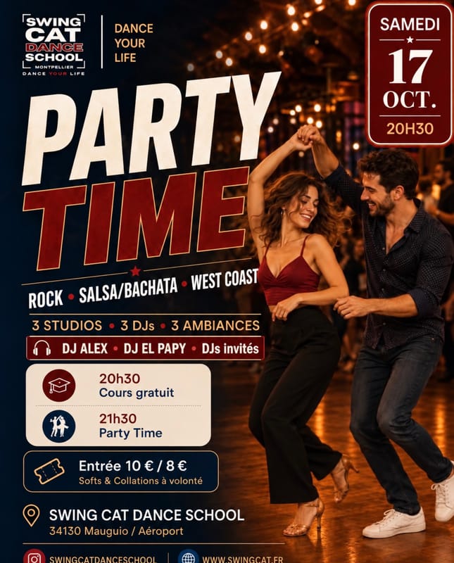 Party Time Rock, Salsa, Bachata, West Coast