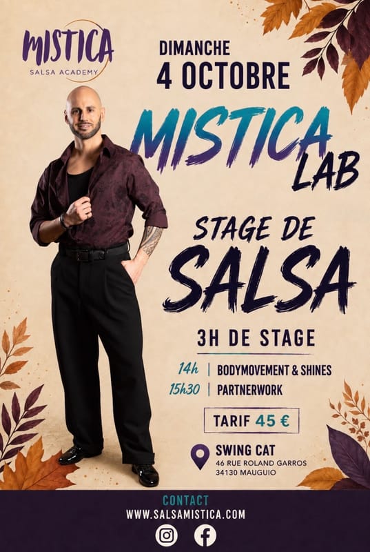DIMANCHE 4 OCTOBRE: MISTICA LAB – STAGE DE SALSA