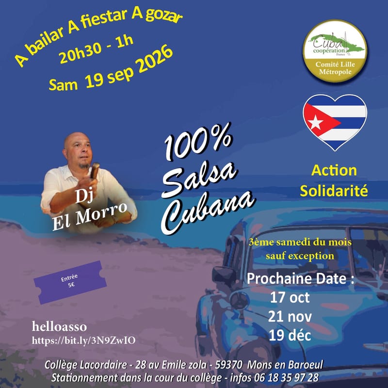 100% Salsa Cubana por Cubacoop Lille