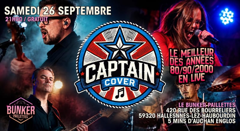 🎸 CAPTAIN COVERS ✨ MEDLEY 80/90/2000 LIVE 🎸 GRATUIT