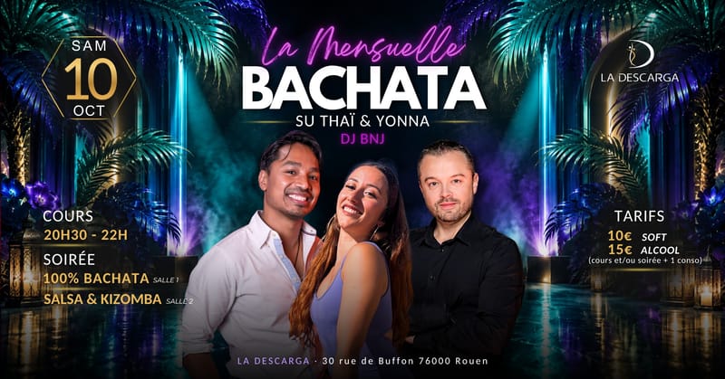La Mensuelle Bachata d'octobre à La Descarga