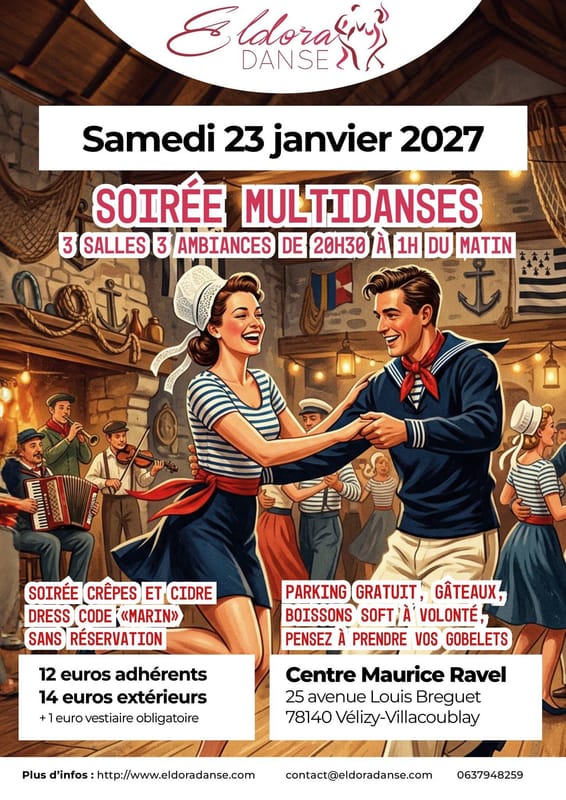 Samedi 23 janvier - Soirée Multi Danses - 3 salles 3 ambiances