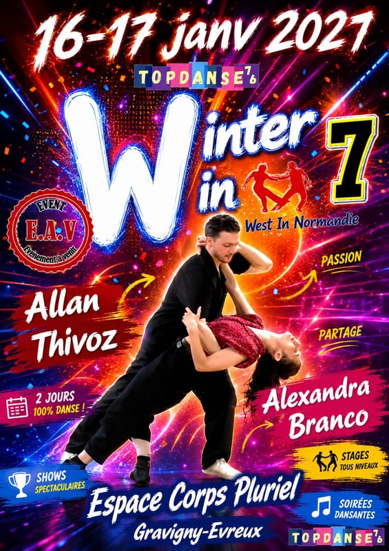Winter Win 7 100 % West coast swing avec Alexandra Branco et Allan Thivoz