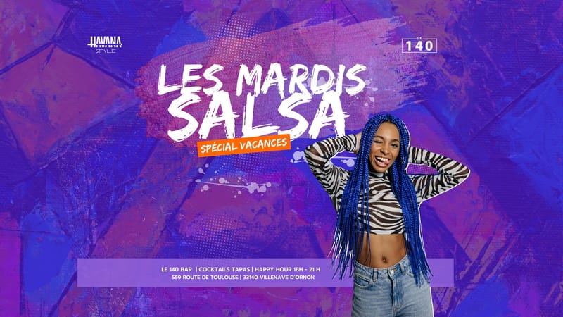 Les mardis salsa spécial vacances au 140 Bar - Villenave d'Ornon