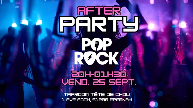 After party "Apéro de la halle" - 🤘 POP ROCK 🤘