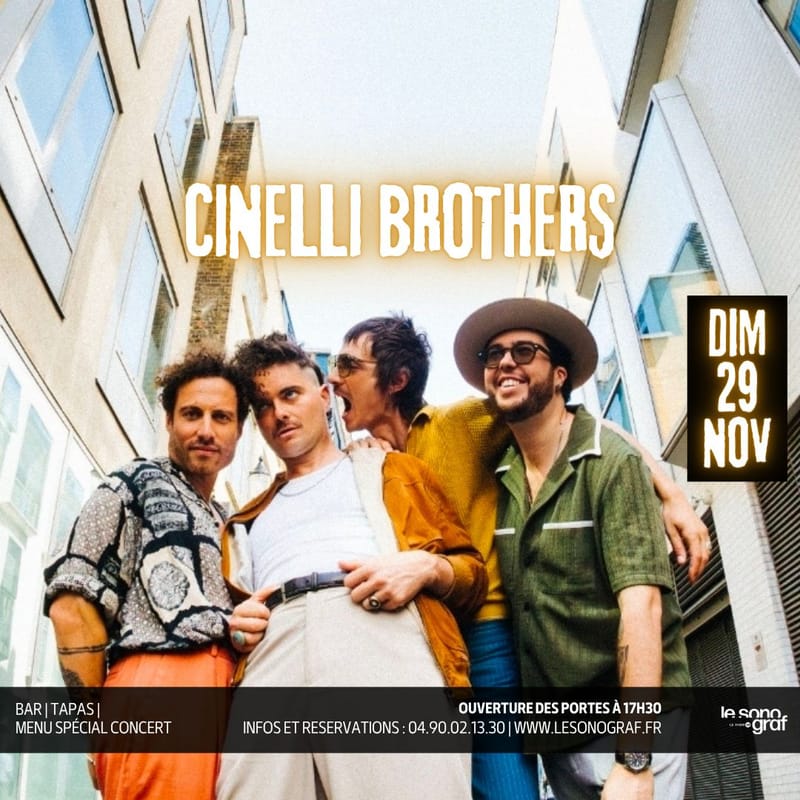 CINELLI BROTHERS EN CONCERT AU SONOGRAF 🔥