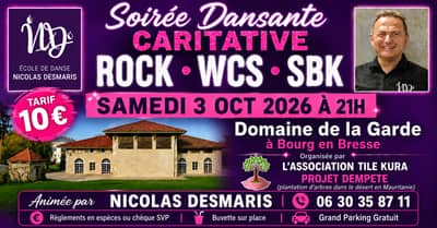 💜 SOIRÉE DANSANTE CARITATIVE – ROCK • WCS • SBK 💜