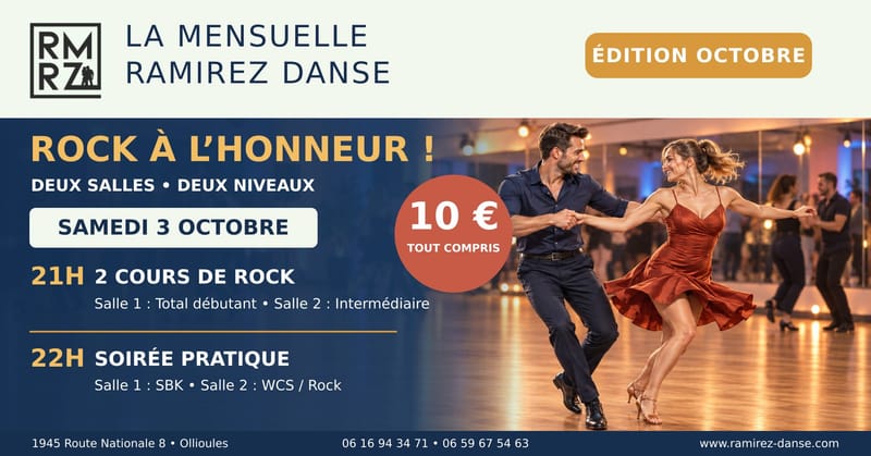 La Mensuelle Ramirez Danse avec cours de Rock