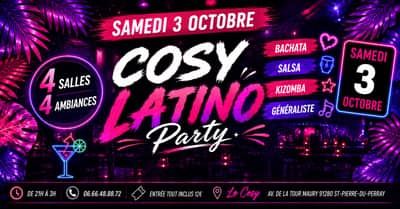 Cosy Latino Party - 3 octobre 2026