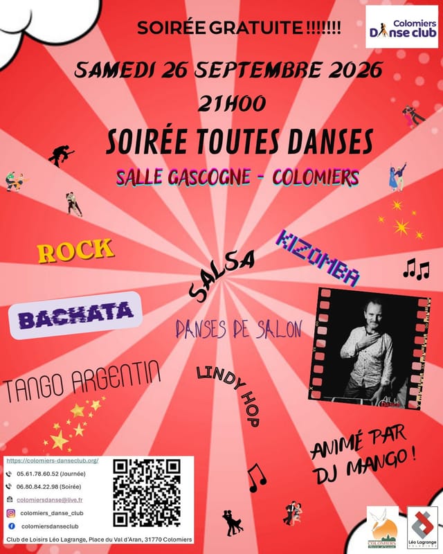 Soirée Toutes Danses de Rentrée - Gratuit