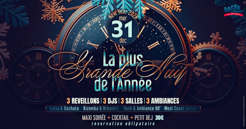 Réveillon 🎼Soirée Dansante du 31 Décembre 2026 à Annecy,🎼