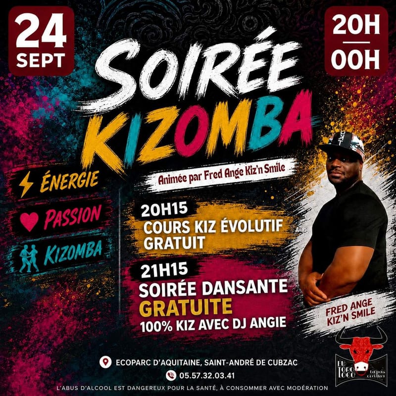 💃🏼 Baila Kizomba Afterwork - Cours & Soirée gratuite 🕺🏿