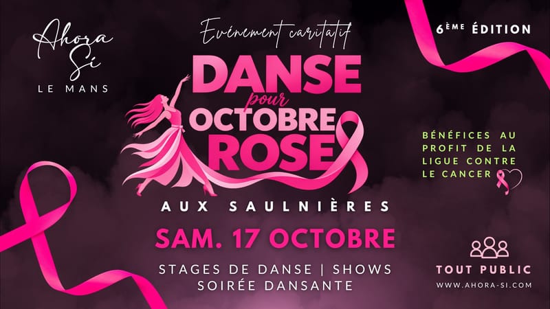 DANSE POUR OCTOBRE ROSE 🎀 Stages de danse | Shows | Soirée dansante * Le Mans