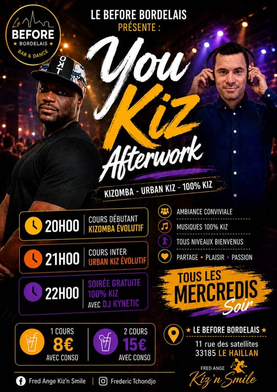 14/10 You Kiz Afterwork - Le rendez-vous 100% Kiz du mercredi
