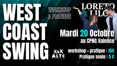 West Coast Swing - Stage et soirée vacances d'Octobre 2026