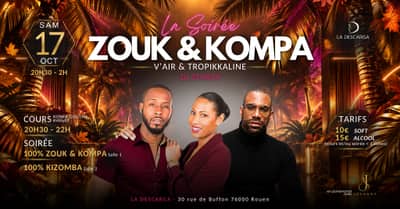 La soirée Zouk & Kompa à La Descarga (avec une salle Kizomba)