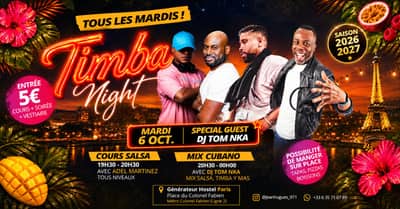 Timba Night - Tous les mardis - Generator Paris