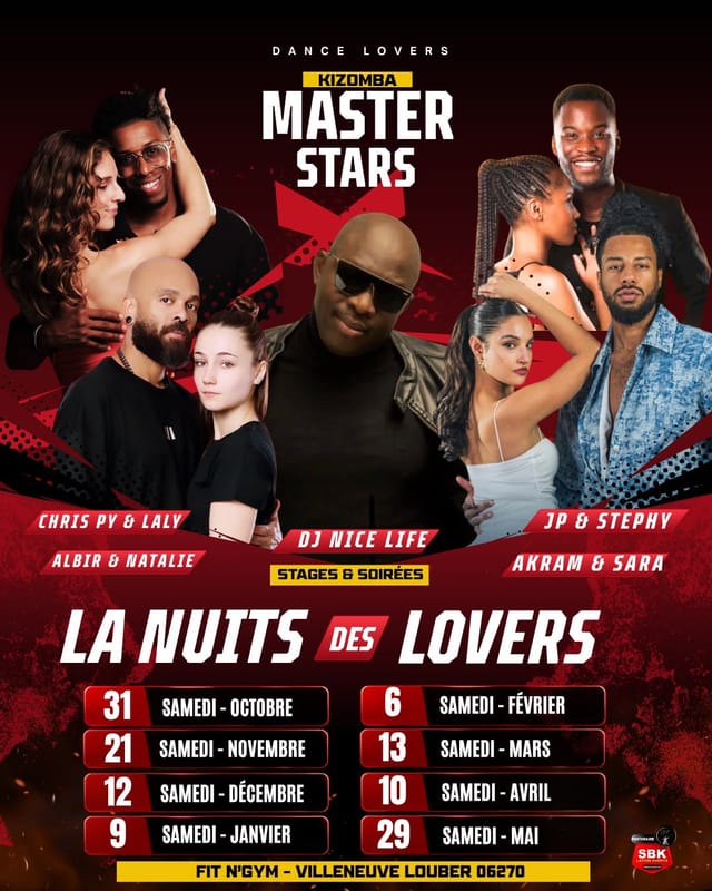 La nuit des lovers - soirée kizomba et bachata / Afro Latino
