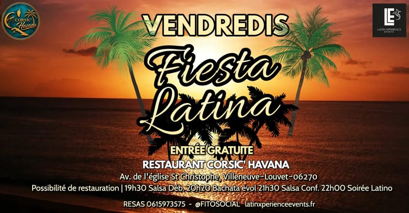 Vendredi Fiesta Latina avec Fito & sa Latin Xperience