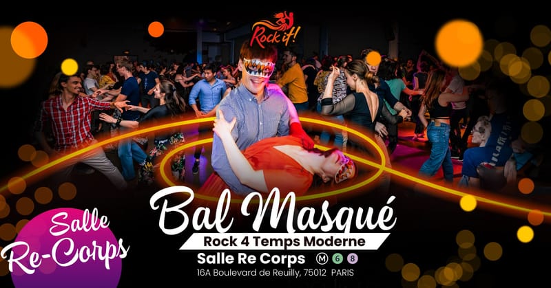 Soirée Danse Rock 4 temps Moderne "BAL MASQUE"