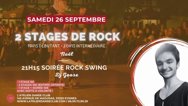 2 STAGES DE ROCK & SOIRÉE ROCK SWING